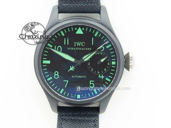 MIROTIME 0520 Pilot Chrono SS AZF 1:1 Best Edition Blue Dial on Brown Leather Strap A TimelessDesign 7060
